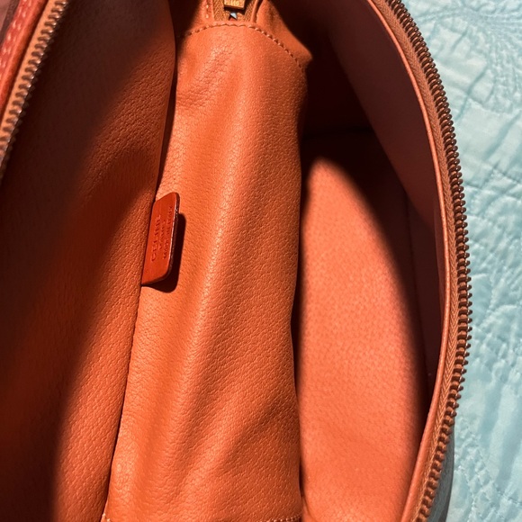 Authentic Vintage Celine Macadam vanity cosmetic case bag leather trim - Picture 8 of 14